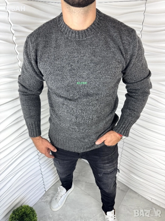 Мъжка блуза в тъмно сив цвят "Silence", снимка 1