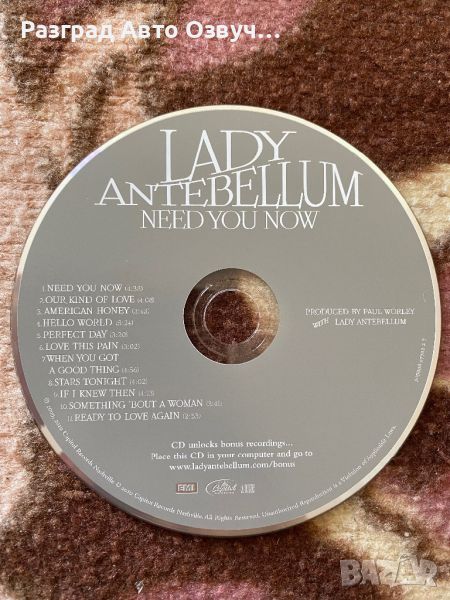 LADY ANTEBELLUM NEED YOU NOW - Оригинално СД CD Диск, снимка 1
