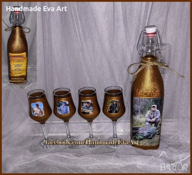 Подарък за ловец/ловджия- ръчно изработени с ловни мотиви/снимка/поздрав, снимка 1