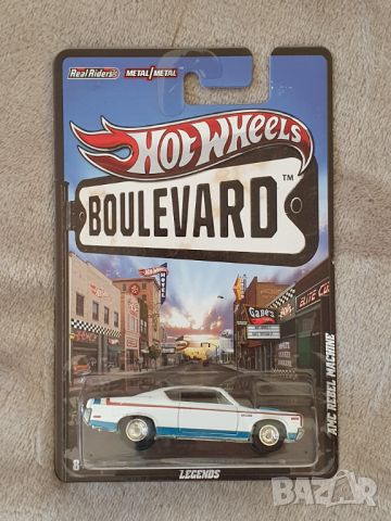 Hot Wheels Boulevard Original 2012 - AMC Rebel Machine - Premium, Real Riders, снимка 2 - Колекции - 46323713