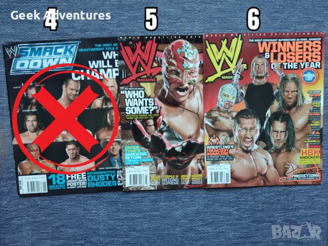 Кеч Списания WWE Pro Wrestling На Английски Език John Cena Batista HHH, снимка 4 - Списания и комикси - 46389037