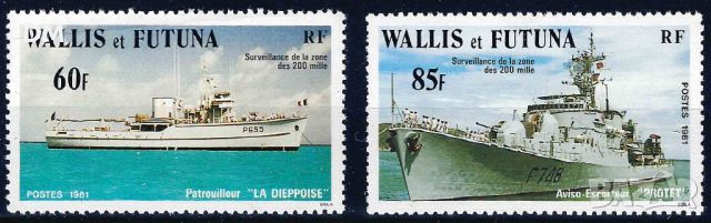 Уолис и Футуна 1981 - кораби MNH, снимка 1 - Филателия - 46429646
