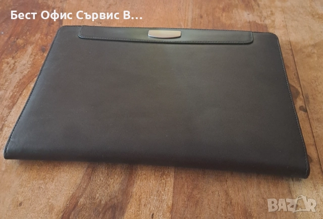 папка луксозна със соларен калкулатор Mline кожена черна A4 , снимка 9 - Ученически пособия, канцеларски материали - 52586542
