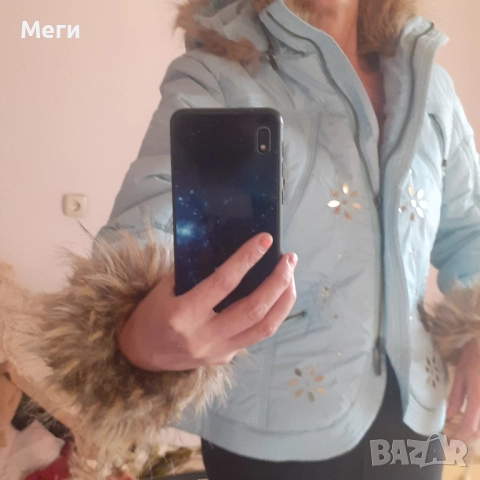 дамско-младежко нежно светло зелено- синьо късо с етикета яке, снимка 7 - Якета - 52400196