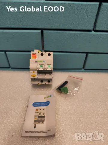 ZOREI Смарт WiFi Автомат 2P 32A 30mA с TUYA Контрол Tuya Smart, снимка 1