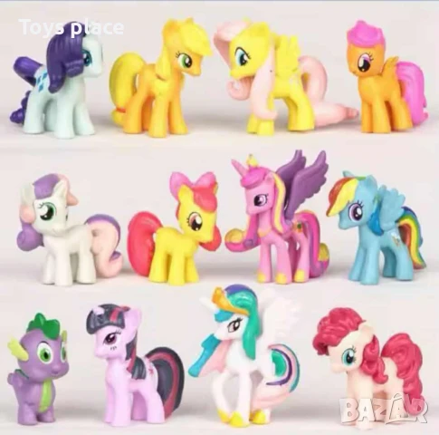 12бр фигурки Моето малко пони My little pony подходящи за торта, снимка 3 - Фигурки - 50740722