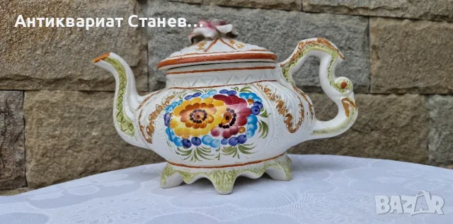 🇮🇹 Много красив чайник Bassano Италия 

, снимка 7 - Антикварни и старинни предмети - 50381668