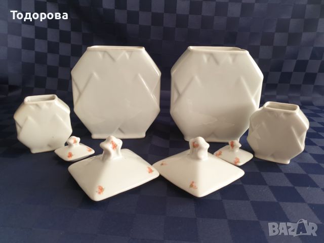 Порцеланови буркани  за подправки на Български производител - 4  броя, снимка 6 - Сервизи - 45250863