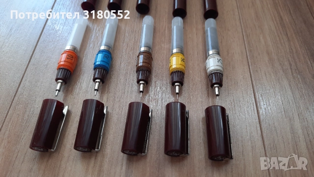 Рапидографи Rotring Isograf, снимка 7 - Ученически пособия, канцеларски материали - 53670414