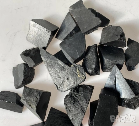 Натурален Добив Естествен Шунгит Най-Старият Минерал на Земята Фулерен Минерал с Естествен Произход, снимка 8 - Колекции - 53230692