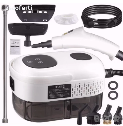 💨 Парочистител Tobi TB-961 (2500W) – 7 Накрайника, Високо Налягане и Температура