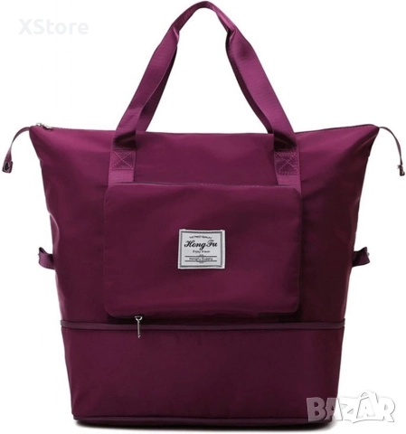 Чанта с уголемяващо се дъно с цип - 100% непромокаема материя. Различни цветове , снимка 13 - Чанти - 52585584