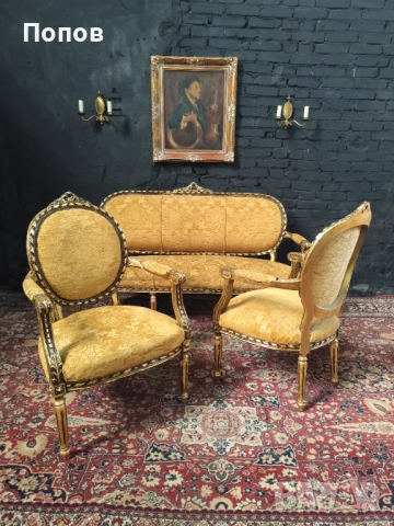 Продавам Барокови гарнитури столове маси , снимка 9 - Дивани и мека мебел - 44914084