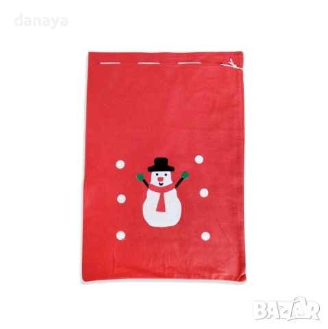6268 Торба на Дядо Коледа чувалче за подаръци, 70x50cm, снимка 2 - Други - 52399172