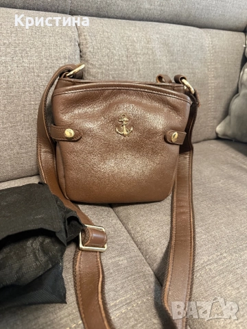 Естествена кожа чанта , снимка 2 - Чанти - 52618428