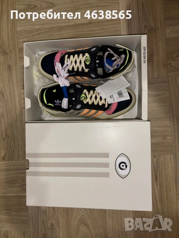 Нови мъжки маратонки Bad Bunny × adidas Forum Low Powerphase, снимка 11 - Маратонки - 53471416