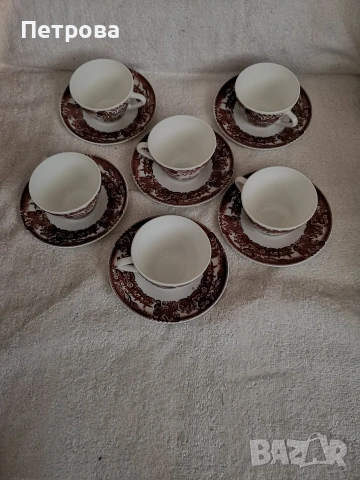 сервиз от 6 чаши за кафе или чай от порцелан , снимка 2 - Чаши - 53948604
