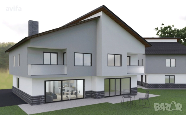 Новостроящи се къщи в центъра на с.Мусачево общ. Елин Пелин