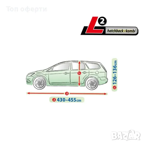 Покривало Kegel серия Mobile размер L2 сиво за хечбек/комби, снимка 9 - Аксесоари и консумативи - 49335123