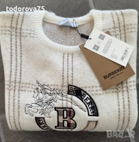 Нов пуловер BURBERRY, снимка 4 - Блузи с дълъг ръкав и пуловери - 48509621