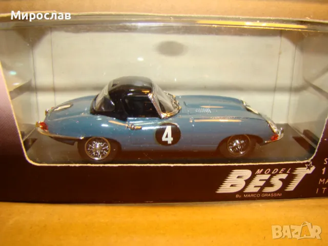 1:43 BEST MODEL JAGUAR E TYPE КОЛИЧКА ИГРАЧКА МОДЕЛ, снимка 2 - Колекции - 48750204