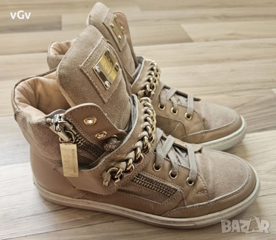 Дамски кожени кецове Elisabetta Franchi -36/37, снимка 6 - Кецове - 52026038