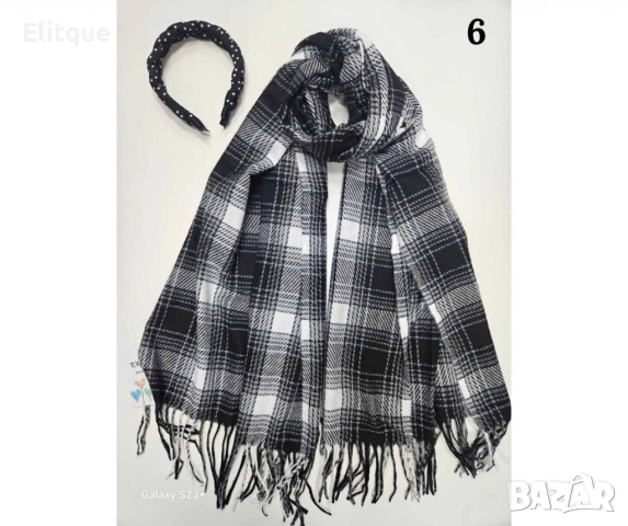Изискан шал на каре, снимка 6 - Шалове - 52841258