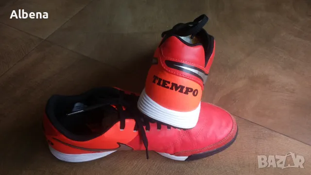 NIKE TIEMPO Leather Astro Football Shoes Размер EUR 42,5 / UK 8 стоножки естествена кожа 295-14-S, снимка 6 - Футбол - 48013501