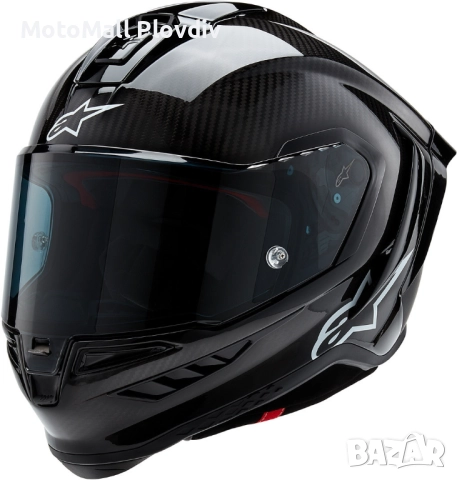 Каска ALPINESTARS Supertech R10 Black/Carb, снимка 2 - Аксесоари и консумативи - 51614075
