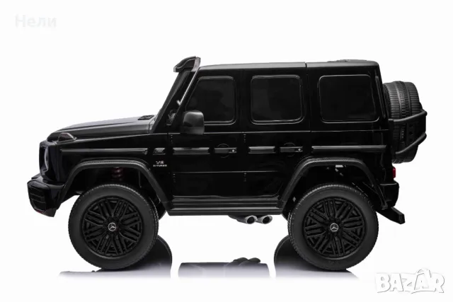 Двуместна джип G63 4X4 24V батерия,MP3, с меки гуми с Кожена седалка, снимка 5 - Детски велосипеди, триколки и коли - 46818847