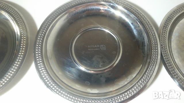Лот 12 малки чинийки Hisar Rostfrei, снимка 6 - Чинии - 51317270