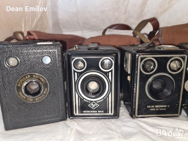 Ретро бокс фотоапарати , снимка 4 - Фотоапарати - 54188453