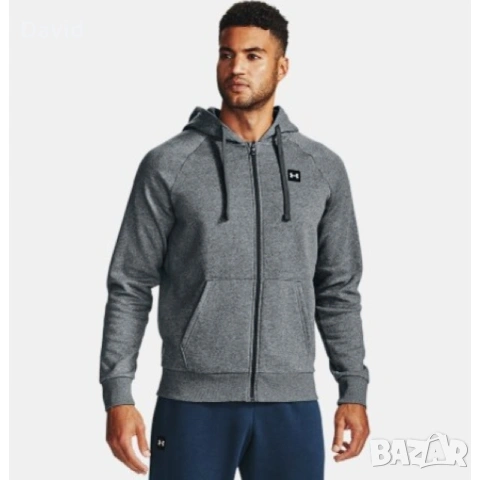 Оригинално Мъжко горнище Under Armour Rival Fleece FZ Hoodie