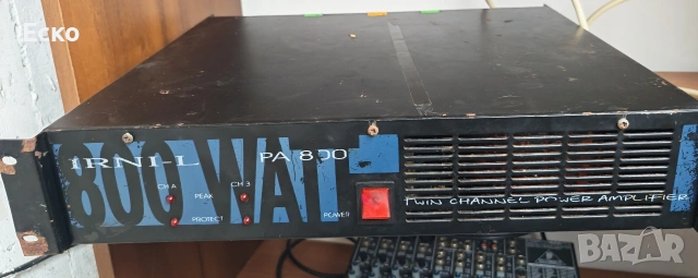 Професионален усилвател IRNI-L 800W, снимка 2 - Ресийвъри, усилватели, смесителни пултове - 53402535