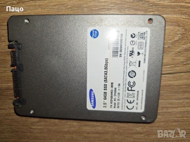 Samsung ssd  2.5' 64gb, снимка 4 - Лаптоп аксесоари - 53490069
