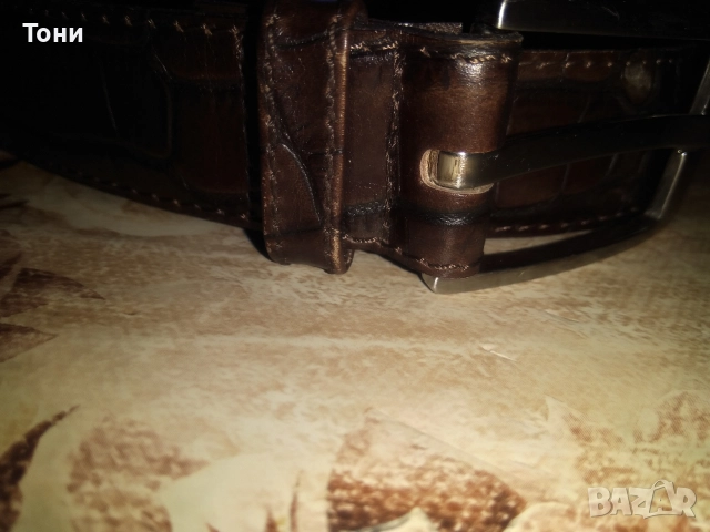 RENE LEZARD Оригинал Нов Кожен Мъжки Колан 115см., снимка 11 - Колани - 52562887