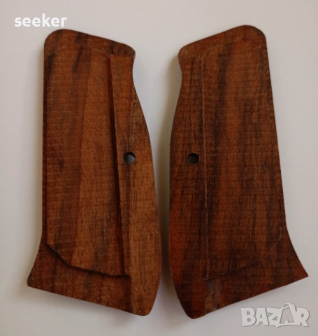 Орехови чирени за пистолет CZ 75/85 BD Police, снимка 5 - Оборудване и аксесоари за оръжия - 54142906