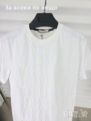 Gucci Мъжка Тениска👕Мъжка Блуза С Къс Ръкав Гучи - Черна Или Бяла Код A1269, снимка 3 - Тениски - 53530341