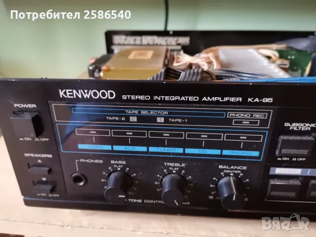 Стерео усилвател Kenwood KA-95, снимка 5 - Ресийвъри, усилватели, смесителни пултове - 46939935