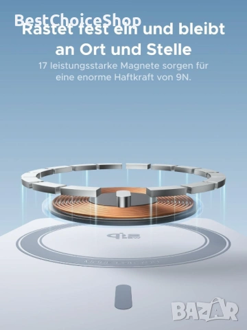  Ugreen Model: PB773. MagFlow за MagSafe Power Bank  Qi2 25W безжично бързо зареждане, снимка 12 - Външни батерии - 53149526