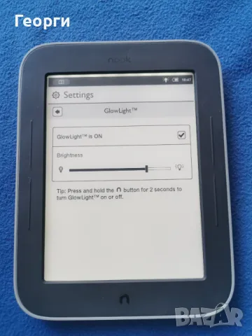 четец NOOK Simple Touch с подсветка, снимка 2 - Електронни четци - 47250341