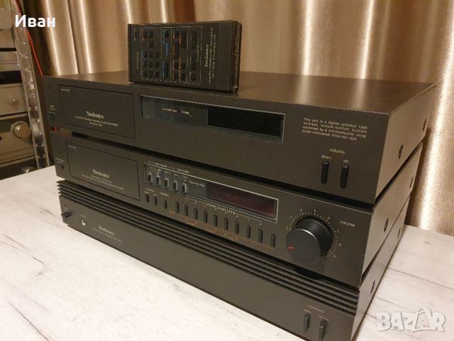 Technics SH-R 808 контролер с дистанционно
Technics ST-K808 предусилвател +
Technics SE-A808 стъпало, снимка 2 - Аудиосистеми - 45211278