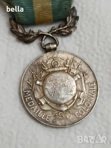 Сребърен френски колониален  орден ,запазен вид, снимка 3 - Други ценни предмети - 50057019