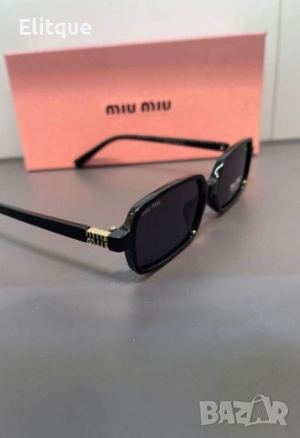 висококачествени очила с черен обикновен калъф и ув защита miu miu , снимка 2 - Слънчеви и диоптрични очила - 53461361