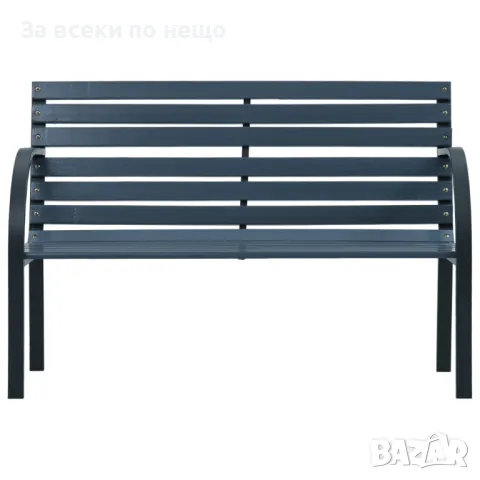 Градинска пейка, 120 cм, сива, дърво Код P415, снимка 6 - Градински мебели, декорация  - 50059885