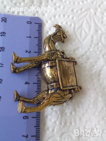 Бронзова фигурка на 🐫 камила 52844, снимка 5 - Колекции - 54171222