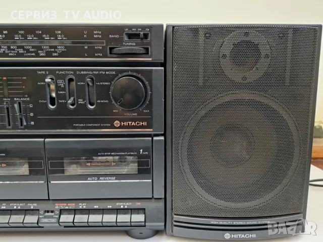 Касетофон Hitachi MS-W560E, снимка 3 - Радиокасетофони, транзистори - 50374280