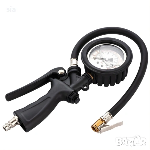 Пистолет за гуми на въздух с манометър, снимка 3 - Аксесоари и консумативи - 53971946