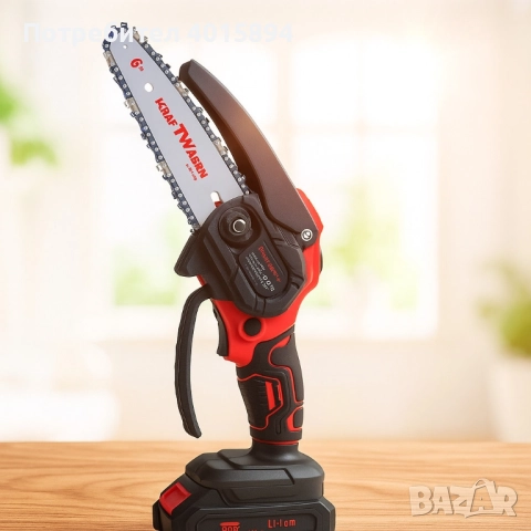 Акумулаторен верижен трион KraftWaagen KK-D01, с 2 батерии 48V / 2.0Ah