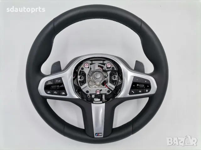 M Sport Черен Спортен Волан BMW 5 G30 G31 G38 6 G32 X3 G01 X4 G02, снимка 2 - Части - 47052657